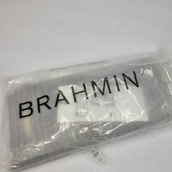 BRAHMIN Credit Card Wallet Black Pearl Ombre Melbourne Genuine Leather NWT - Picture 11 of 12